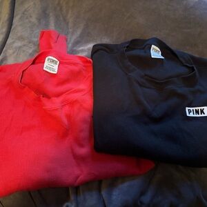 2 PINK Long Sleeve Tops